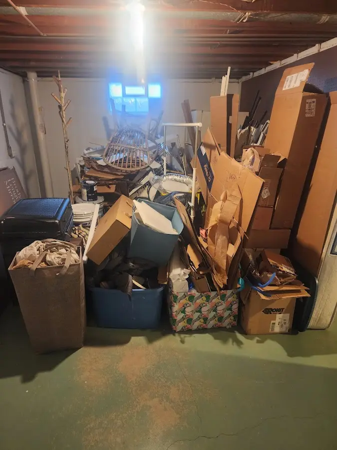 Roll-off dumpster container at job site for Yard Waste Dumpster Rental in Lewisboro